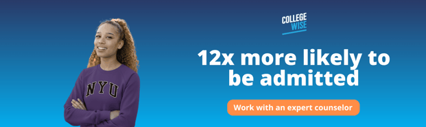 12x more likely to be admitted to NYU. Work with an expert counselor.