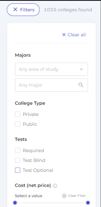 Flamingo college research tool