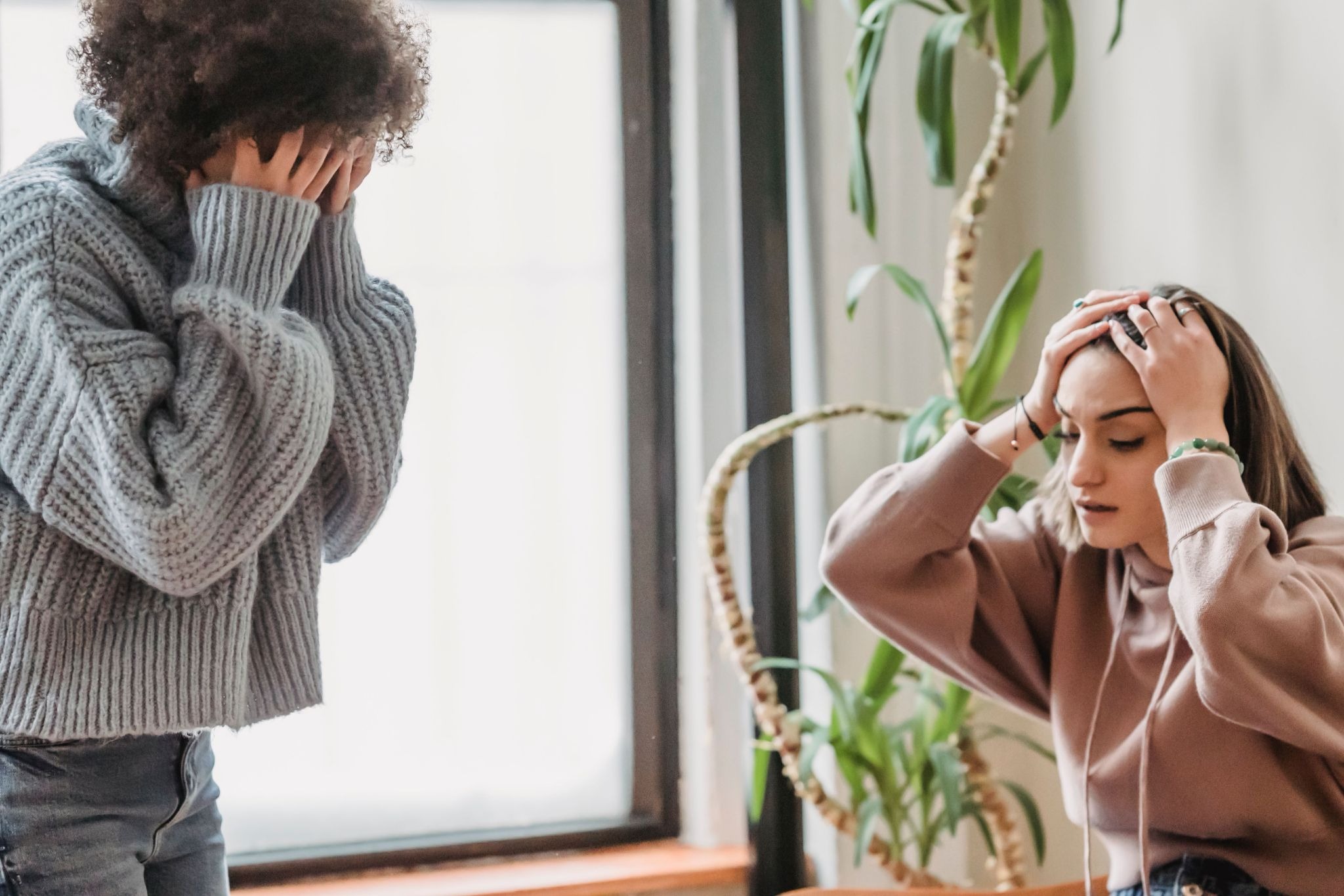 Stressed family about academic pressures.